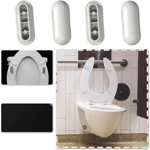 YUANHONGJIAN 10 Universal Toilet Seat Bumper Kit Pcs Toilet Seat Buffer Toilet Seat Bumper for Toilet WC Seat Toilet