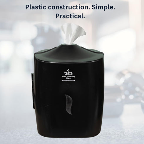 1500 Commercial Tazza Gym Equipment Wipe Dispenser, Wall Mounted Wipes Holder for Up to Wipes, Easy Install Cleaning