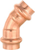 EFIELD 1/2" x 1/2" Copper Press Fit 45 Degree Elbow Fittings, Pack of 10 for Copper Tube Connection