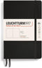 LEUCHTTURM1917 Softcover Notebook, B6+, 123 Numbered Pages for Writing and Journaling, Plain, Black