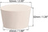 uxcell White Tapered Shaped Solid Rubber Stopper for Lab Tube Stopper Size 43-49mm 5Pcs