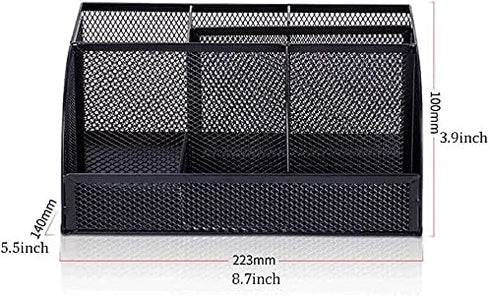 QDKVTNDJZ 7Storage Pen holder Multifunctional Holder, Grid Mesh Metal Pencil For Desk Office Organizer, Makeup Brush