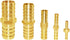 JoyTube Brass Hose Barb Fitting, 1/4" Barb Hose Union, Fuel Gas Water Air (Pack of 12)