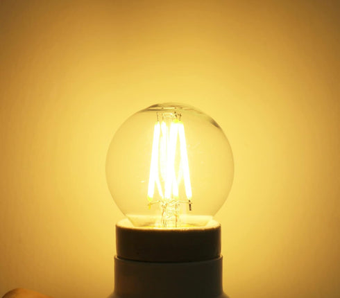 Greeogin G16.5 Bulbs Dimmable, 6W E26 Bulbs,Warm 2700K,600lm,6W 60 Watt,G50 Bulb Bulb 5-Pack LED Light Edison White