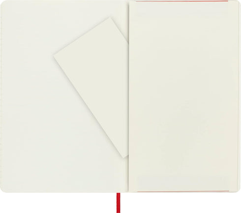 Moleskine Classic Notebook, Soft Cover, Large Ruled/Lined, Scarlet Red, 5" x 8.25", 192 Pages
