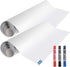 White Board Wallpaper Roll, 1.5x11ft Peel and Stick Dry Erase Sticker for Wall/Table/Door, 2 Rolls