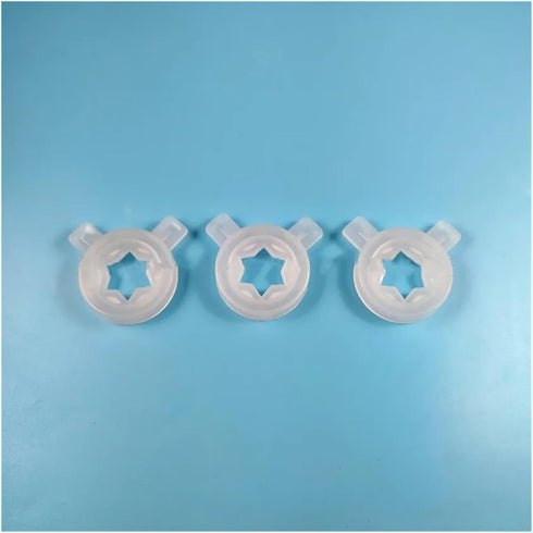 ZeAda 3 1 37mm Ice Cream Maker Accessories in White Modeling Caps Spare Part Star Shaped Lids Soft Ice Cream Machine