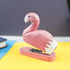 Wooden Animal Stapler, Flamingo Desktop Stitcher Art Figurine for School Office Stationery