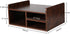 PAG Desktop Printer Stand with Storage, Wooden Paper Holder Rack for Desk Organization, Retro Brown