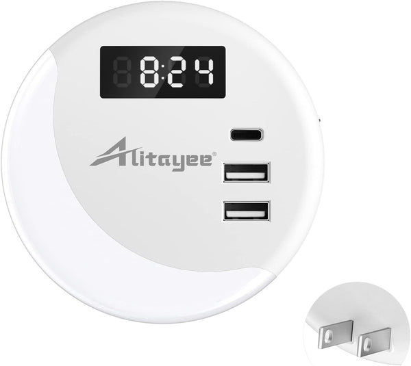 Alitayee LED Night Light, Night Lights Plug Into Wall, Smart Light Sensor