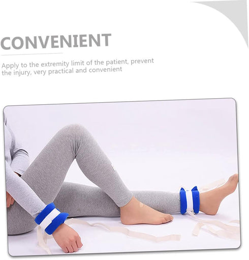 8pcs FRCOLOR Adjustable Wrist and Ankle Straps for Patient for Rails Medical and Feet Care