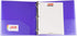 JAM PAPER Plastic 2 Inch Binder, Purple 3 Ring Binder, Sold Individually