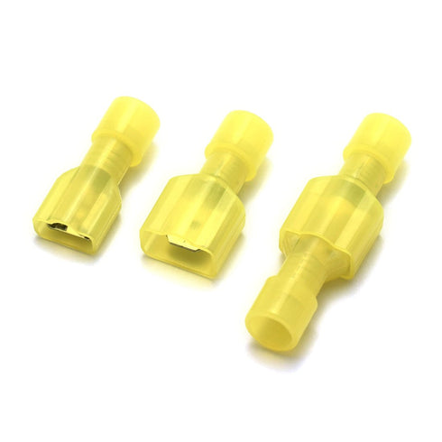 DZS Elec 30 Sets A.W.G. 12-10 24A Fully Insulated Wire Connector Quick Disconnects, Female and Male Spade