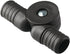 Folding Lounge Chair Accessory - Black Plastic Latch Hinge for Enhanced Durability
