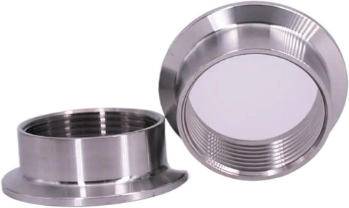 AIOCIOMZVZ 1.5in 2in 304/316 Production(SUS304-F-K64mm,1-1/2in) Tri Clamp Sanitary Pipe Fitting Connector - Stainless