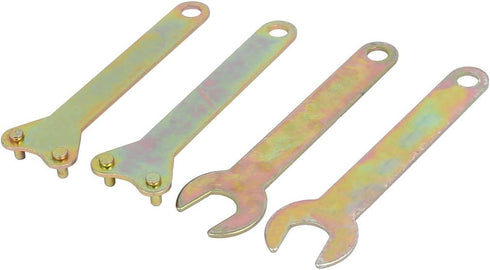 uxcell Bronze Tone Angle Grinder Spanner Wrench Lock Nut Hand Tool, 4 in 1 Set, 112mm Length