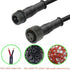 2 Pin Electrical Connector, 2 Core Outdoor LED Connector 20AWG IP68 Male Female Plug LED Connectors with 20CM Cable,for Car,Truck,Ship Equipment,Outdoor LED Strip Lights.(5 Pairs 2P LED) by WOODGUILIN