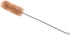 12.5" 1.25" 1.5" EISCO Bristle Cleaning Brush with Fan-Shaped End, - Twisted Stainless Steel Wire Handle - Ideal