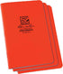 Rite in the Rain Weatherproof Stapled Notebook, 4.625" x 7", Orange Cover, Universal Pattern, 3 Pack