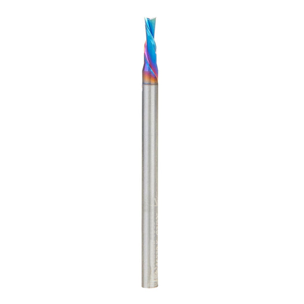 Amana Tool Solid Carbide Spiral Plunge Router Bit Down-Cut, 46239-K, 3/32 Dia x 1/4 CH x 1/8 Shank 2 Inch