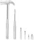 YOUMI 6 in 1 Multitool Set – Silver Hammer & Screwdriver with Anti-Slip Grip Handle, Best Gift for Family & Friends