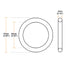 uxcell Nitrile Rubber O-Rings, 72mm OD, 64mm ID, 4mm Width, Pack of 10 for Automotive and Plumbing
