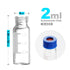 Autosampler Vials, 2mL Clear Sample Vials with Write-on Spot and Graduations, Pack of 100