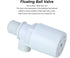Automatic Float Valve, 3/4" Thread Water Level Control Valve, Plastic Vertical Liquid Level Control Sensor with Filter