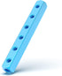 TAILONZ PNEUMATIC 1/4" Blue 6 Way 9 Port Pneumatic Shunt Aluminum Block Air Distribution Block