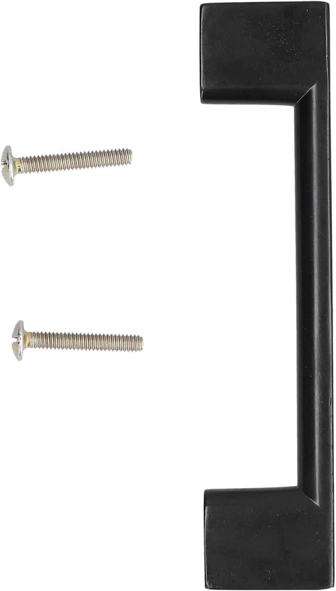 Zopsc 126mm Zinc Alloy Door Handle Pull for Cabinet Door, Wardrobe Furniture, Black