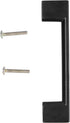 Zopsc 126mm Zinc Alloy Door Handle Pull for Cabinet Door, Wardrobe Furniture, Black