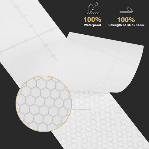 2" X 164FT DOT-C2 Reflective Tape - 6" Red x 6" White Waterproof Conspicuity Tape for Trailers, Cars, Trucks