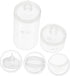 2pcs Glass Weighing Bottle, Ground Glass Stopper Lab Dispensing Bottles, Wide Mouth Wash Bottle, Lab Storage Bottles