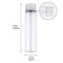 DEPEPE 30pcs 50ml Clear Flat Plastic Test Tubes - with Screw Caps for Candy and Beads Storage