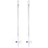 25mL 2 Pack 22.5 Inches QWORK Class A Borosilicate Burette with Glass Key Stopcock - Laboratory Grade, Precision