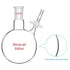 stonylab Borosilicate Glass Reaction Flask, Single-Neck with 24/40 Joint and PTFE Stopcock Valve, 500 ml