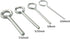 5IN1 Ring Allen Wrench Set - 5/64" 1/8" 5/32" 7/32" Allen Key Door Keys with Keychain for Panic Exit Device