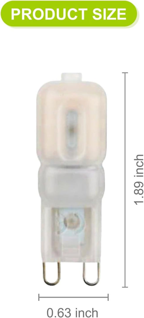 YKEBVPW 4Pcs G9 Bulb Bulbs 3W AC110V-140V G9 3000K 200 Non-Dimmable 360 LED Smart Light for Home Lighting Fixtures Warm