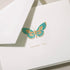 Set 10 Engraved Butterfly Gratitude Note - Notes & Envelopes