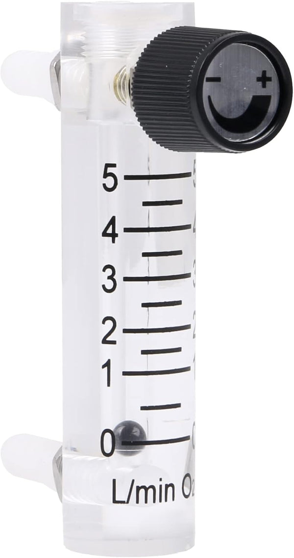 CNBTR Oxygen Flow Meter 0-5 LPM Acrylic Flowmeter for Oxygen Air Gas