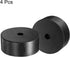 uxcell 4pcs Rubber Spacers, 100mm OD, 15mm ID, 40mm Height Round Anti Vibration Spacer for Home Car Accessories