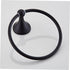 1Set Balacoo Black Towel Rack Accessory Stainless Steel Wall Mount Towel Ring for Bathroom Space Saving Design