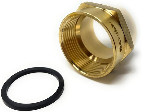 G Thread Female to NPT Thread Male Pipe Fitting Adapter, Lead-Free Adapter (1 1/2 inch)