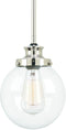 Progress Lighting Penn Collection 1-Light Polished Nickel Mini-Pendant