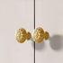 SANCHAKOU 4 Pack Cupboard Drawer Pull Handles Bedside Table Shoe Cabinet Drawer Door Handle Brass Wardrobe Door Handle