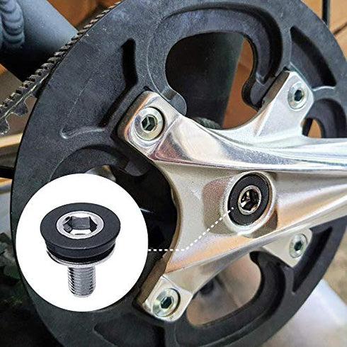 ONIPAX Pack of 6 Bike Hex Crank Arm Bolts 8mm x 15mm
