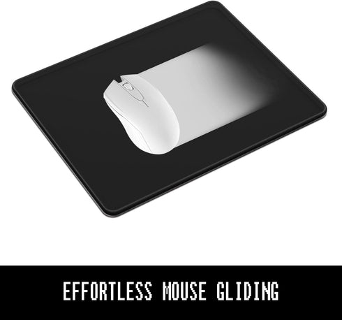 Niniubye 30% 8 10 Inch 5 mm, Mouse Pad, Thicker Black Computer Pad, Anti-Slip Rubber Mouse Mat with Stitched Edges