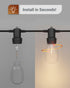 Bulb S14 Bulbs 2-Prong G5 50 1W (4W 2700K Non-Dimmable, 4 Pack. Sunco String Light Replacement, LED for Outdoor