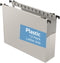 Plastic Extra Capacity Hanging File Folder, 12 Pack, Letter Size, Reinforced Hang Folders, Heavy Duty 2 Inch Expansion