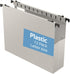 Plastic Extra Capacity Hanging File Folder, 12 Pack, Letter Size, Reinforced Hang Folders, Heavy Duty 2 Inch Expansion